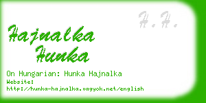 hajnalka hunka business card